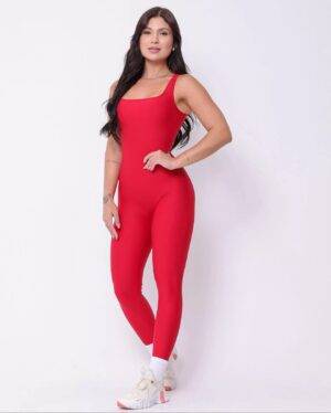 Macacão Fitness Vermelho