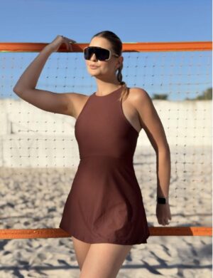 Vestido Beach Comfy Chocolate em Poliamida