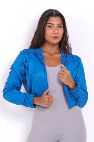 Croped Corta-Vento Ultra Leve Palace Blue