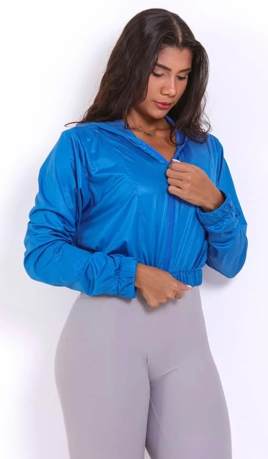 Croped Corta-Vento Ultra Leve Palace Blue - Imagem 2