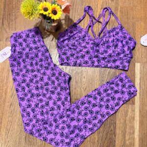Conjunto Legging – Bicicletas Roxo